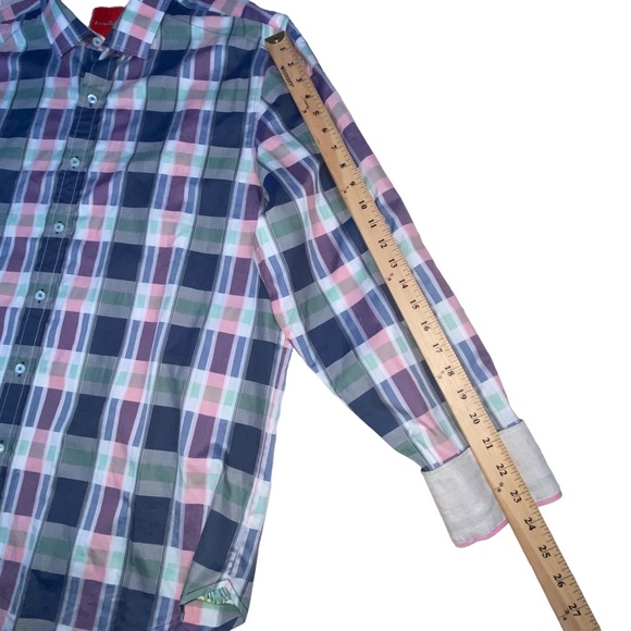 Tommy Bahama 100% Cotton Island Modern Fit Plaid Button Down Shirt - Men’s XL - Picture 6 of 11